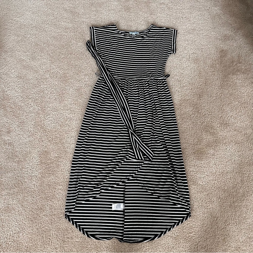 NWT Black And White Striped She + Sky Dress!
